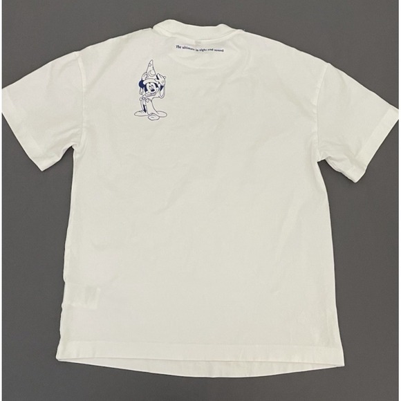 Disney Fantasia Mickey Mouse Graphic Womens XS White T-Shirt H&M Divided - Picture 7 of 12